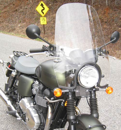 Triumph Sport/Touring Windshield 2012 Bonneville T-100 Steve McQueen Edition