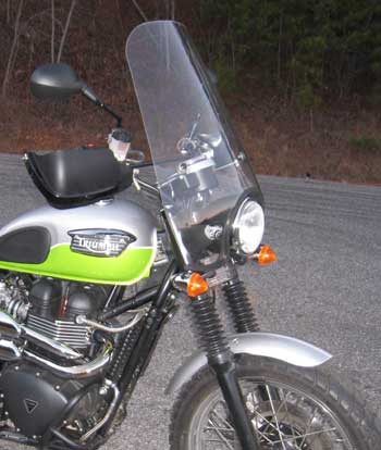 Triumph street store scrambler windshield