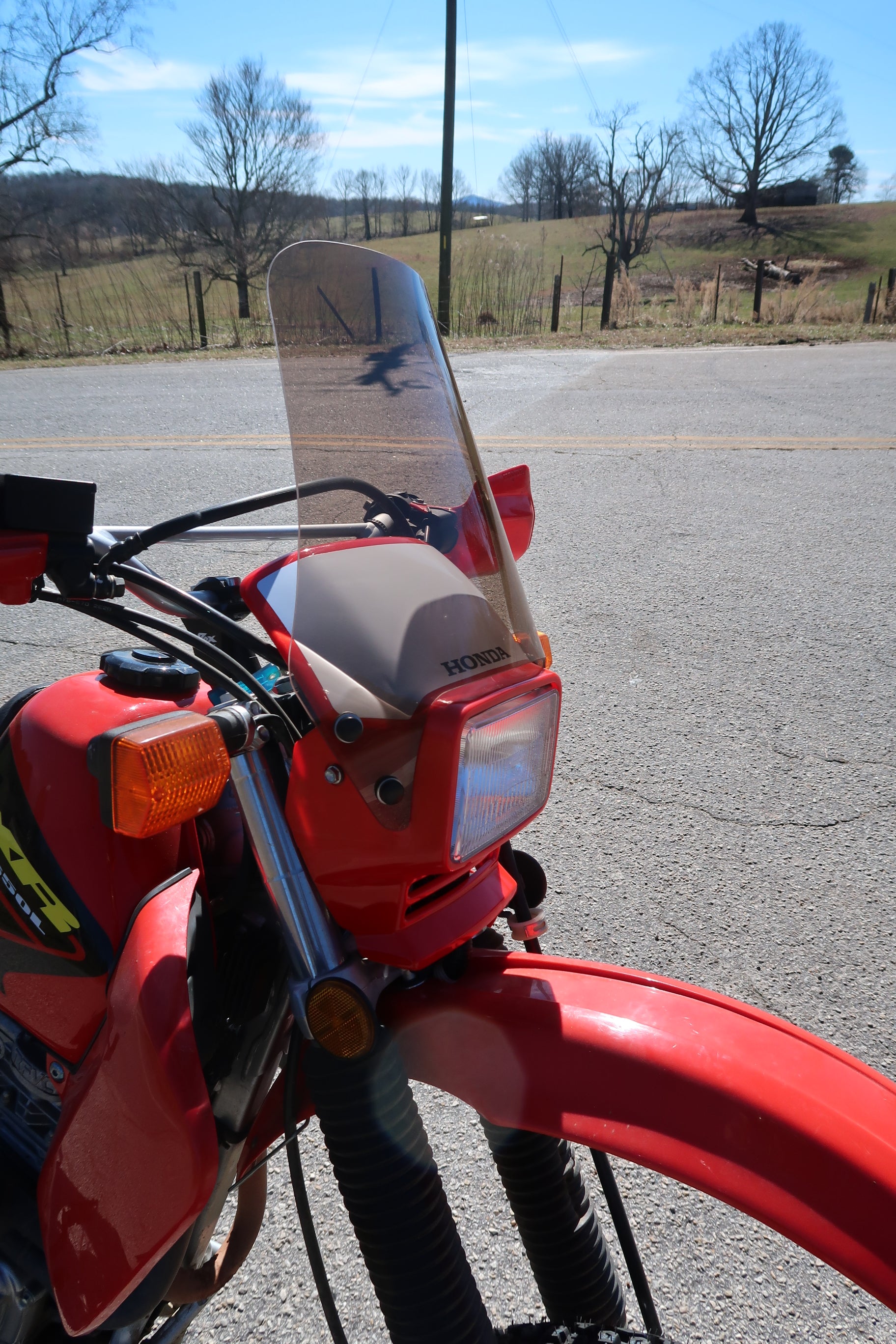Honda XR650L Rally Shield – Parabellum Ltd